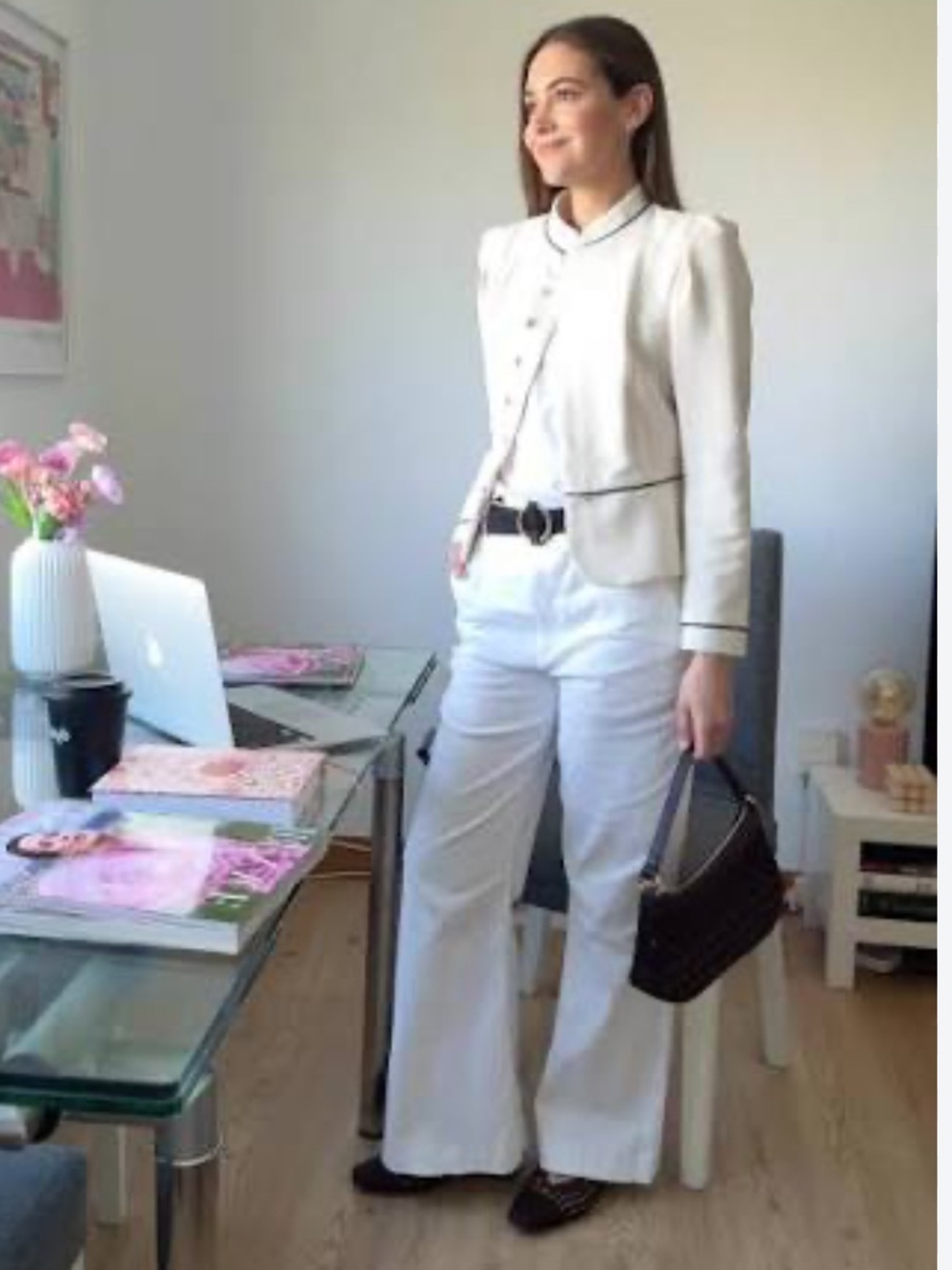 ZARA TAILORED CONTRAST PIPING BLAZER - Picture 6 of 11